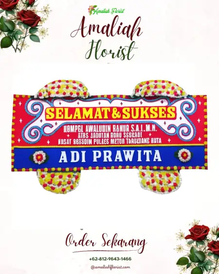 Papan Bunga Ucapan Selamat Pakowa